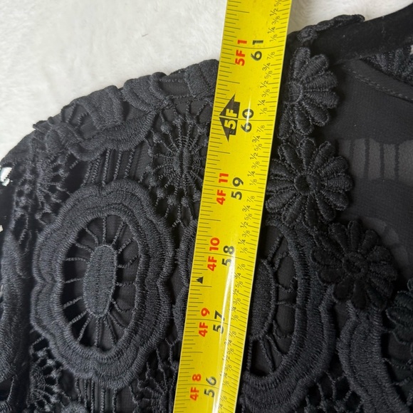 Eloquii Black Long Sleeve Lace Bodice Wide Leg Jumpsuit Size 18 NWT Elegant - Picture 10 of 12